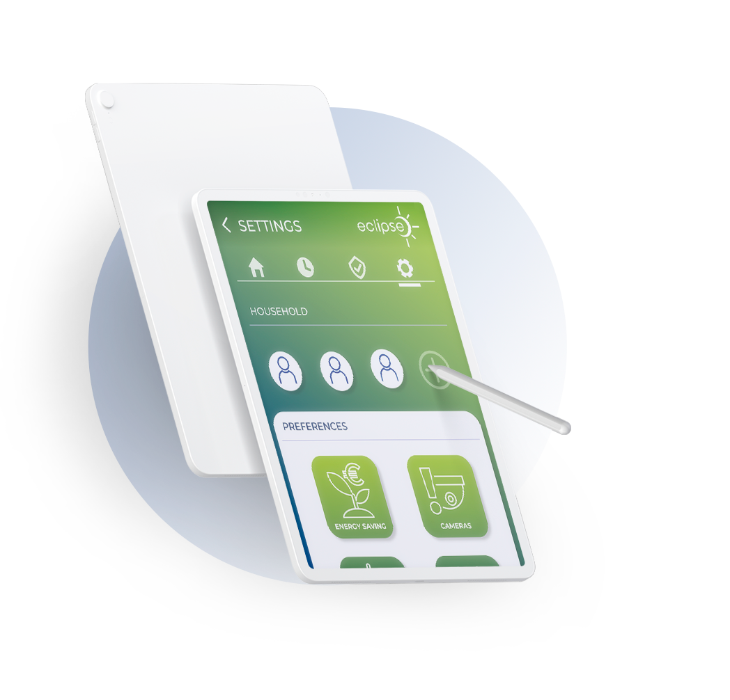 Tablet with innovations of ECLIPSE App